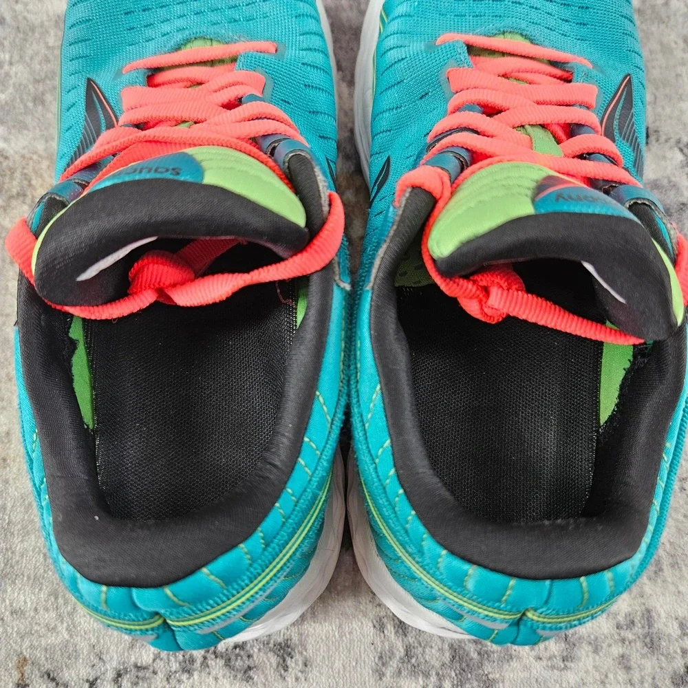 Saucony Kinvara 11 Running Shoes Womens 8 Aqua Blue Pink S10551-10 Sneakers
